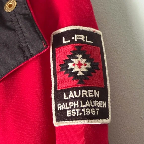 Ralph Lauren Active Red and Black Patch Jacket, NWT, Women’s XL - Picture 3 of 8